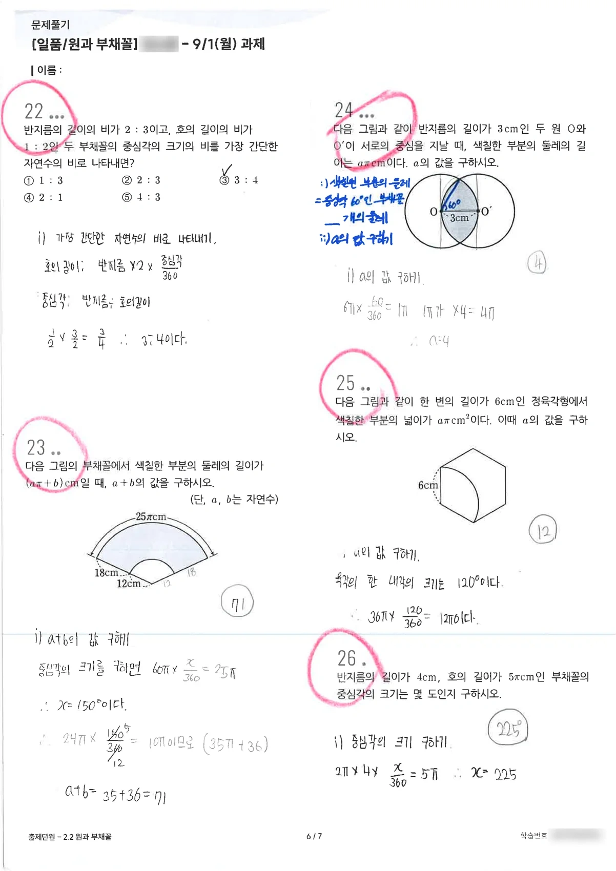 실제 도형 과제 · 풀이 근거 피드백
